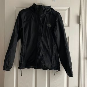 North face black womens M rain coat